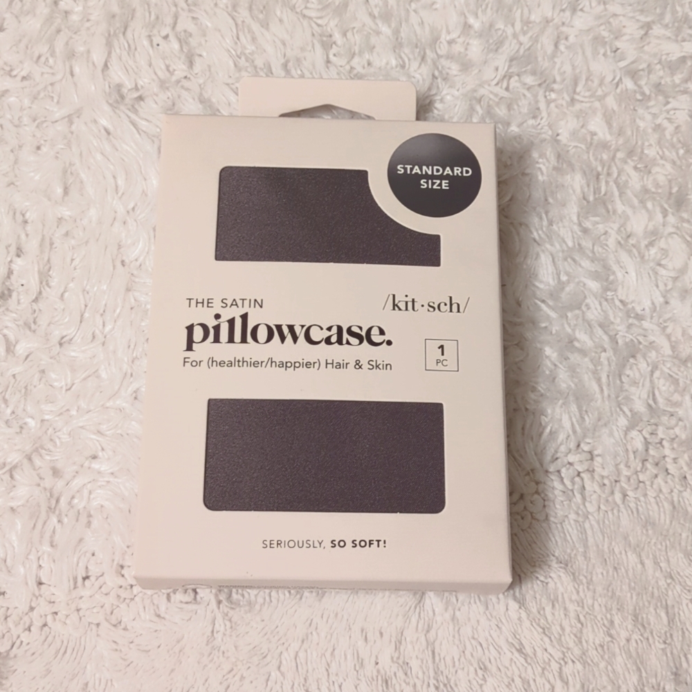 NWT - SERIOUSLY SO SOFT!  Kitsch Luxurious Satin Pillowcase